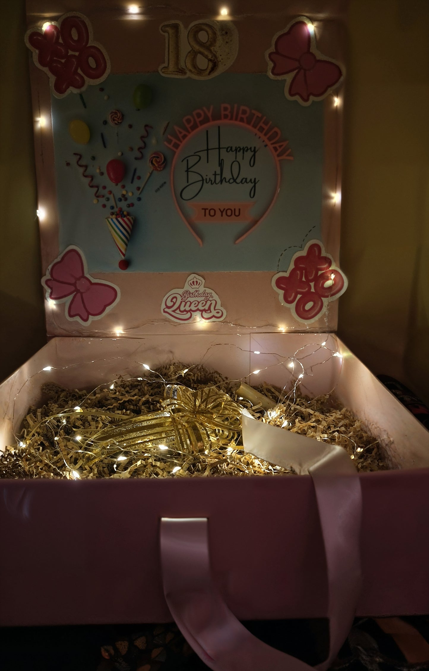Birthday Decoration on Luxury Hamper Box For Women & Girls
