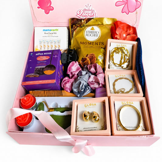 Close-up of The Glamouristic Luxe Gift Hamper for Women & Girls