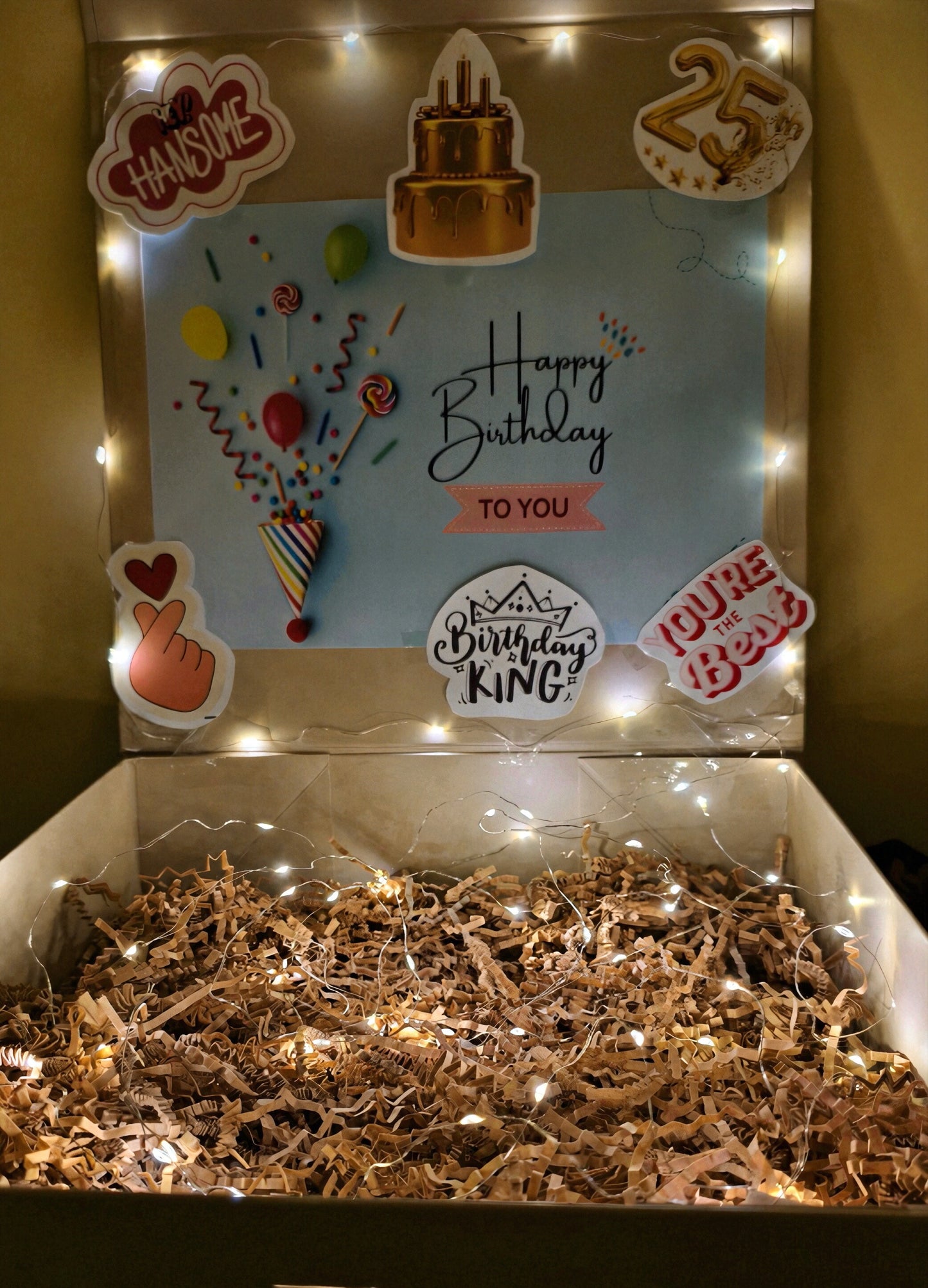 Birthday Decoration on Luxury Hamper Box For Men & Boys