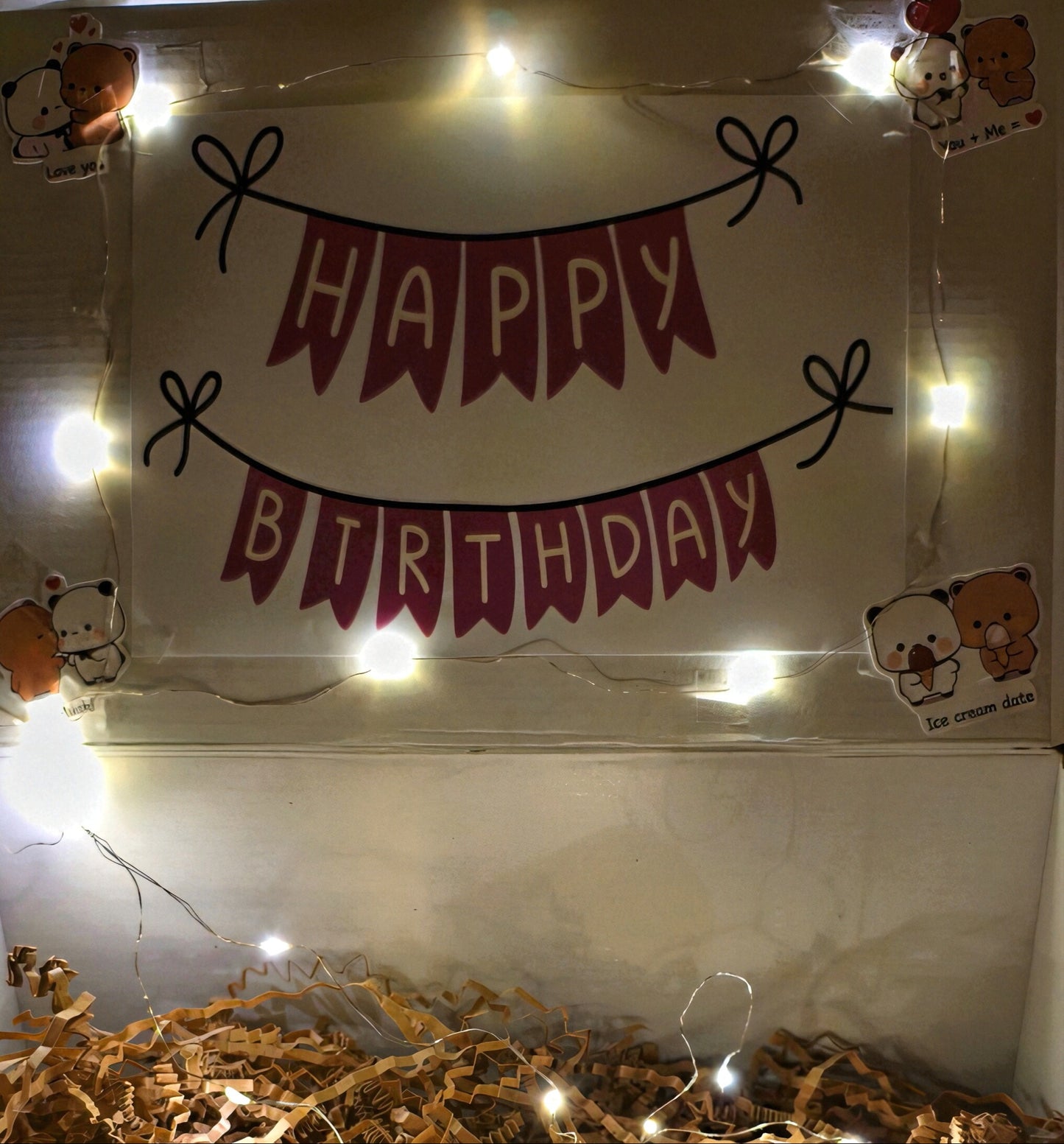Birthday Decoration on Premium Mailer Box For Women & Girls